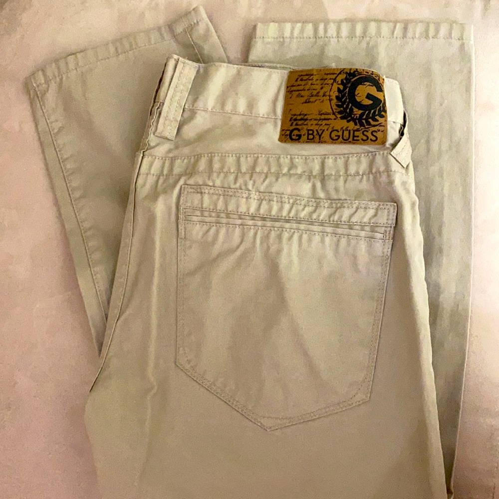 Men G by Guess Khaki Slim Pants